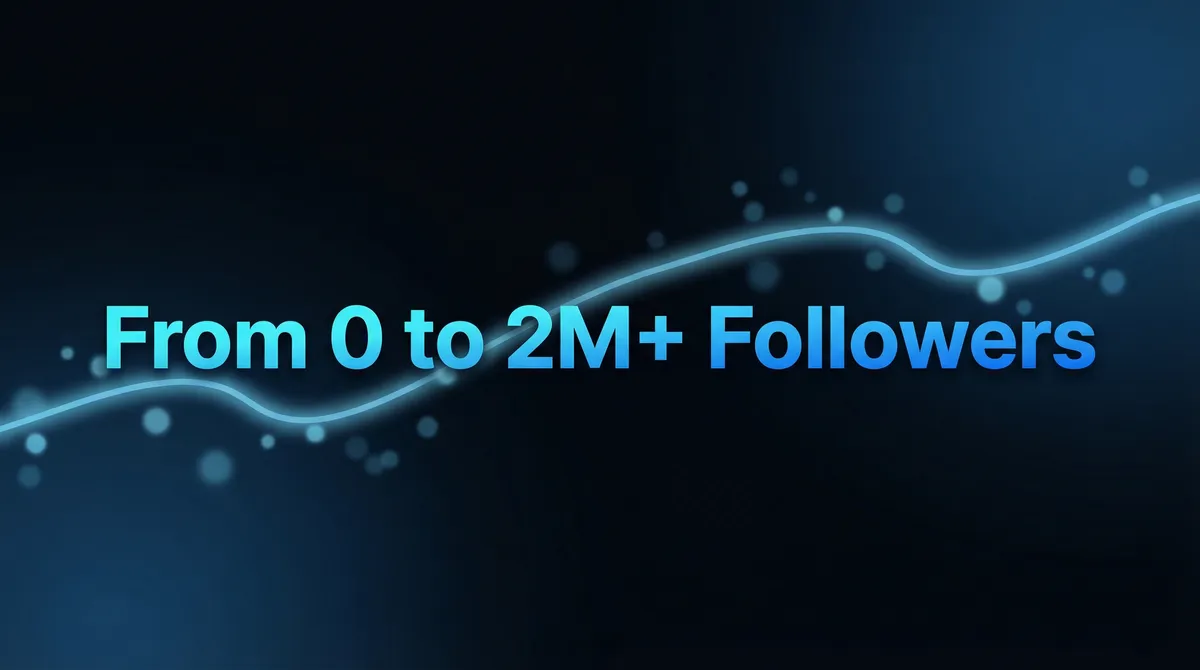 How I Grew from Zero to 2.3M Followers Using Viral Templates & AI